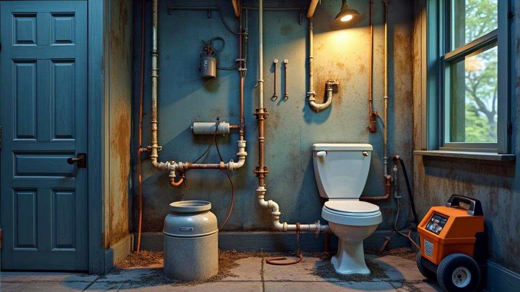 Plumbing issues that can lead to toilet clogs. 